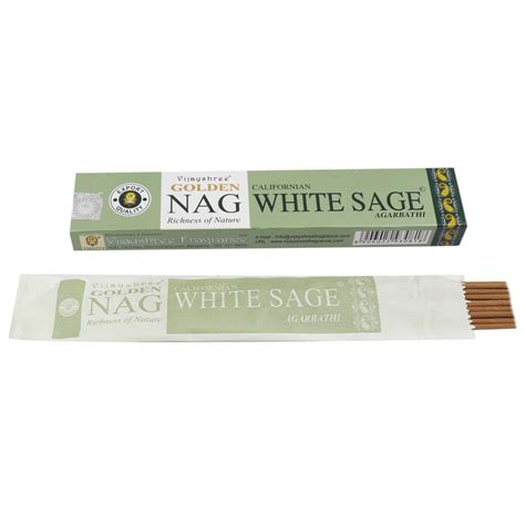 Vijayshree Golden Nag White Sage Incense Sticks Online Meghaaromatics