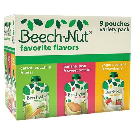 Beech-Nut Favorite Flavors Stage 2-4 Toddler Food Variety Pack, 3.5 oz ...