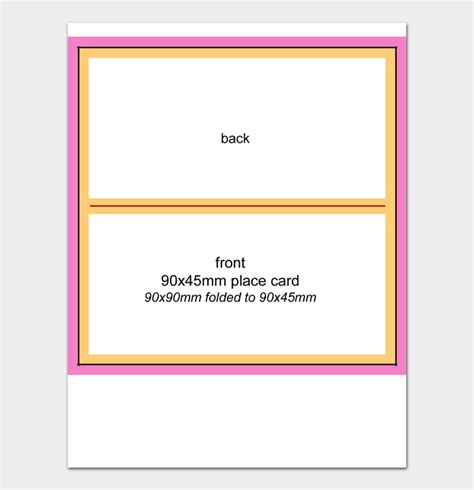 Free Printable Blank Place Card Template | Brokeasshome.com