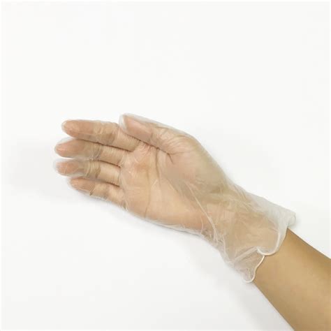 Medium disposable non-sterile powder free vinyl medical gloves from China manufacturer ...