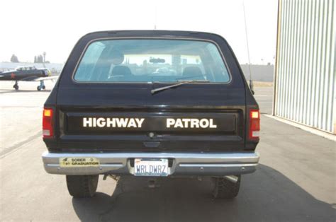 Dodge Ramcharger X Rare Mopar California Highway Patrol Chp