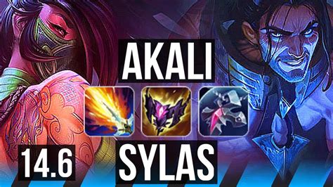 Akali Vs Sylas Mid Legendary 21 2 3 7 Solo Kills 300 Games