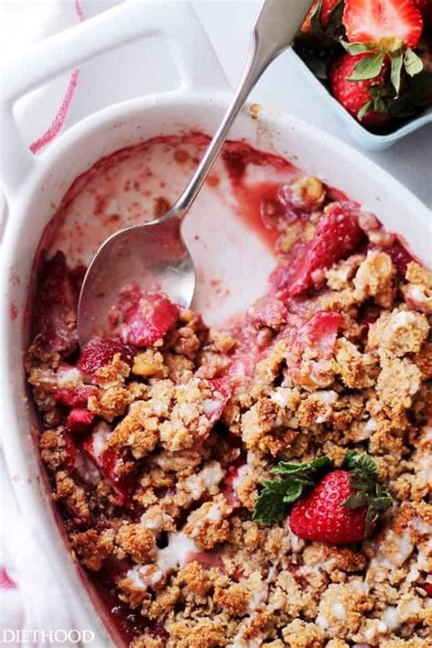 Easy Strawberry Crumble Diethood