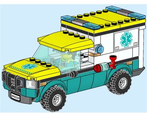 LEGO Set 60330-1-s2 Ambulance (2022 City > Hospital) | Rebrickable ...