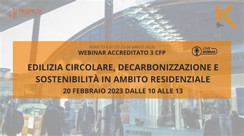 Convegno Edilizia Circolare Decarbonizzazione E Sostenibilit In