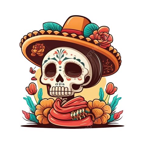 Calavera Dia De Muertos Png Free Png Images The Best Porn Website