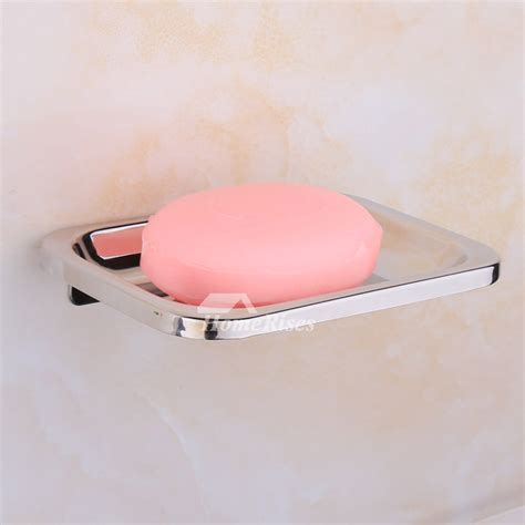 Zs Polished Stainless Steel Wall Mounted Draining Soap Dish