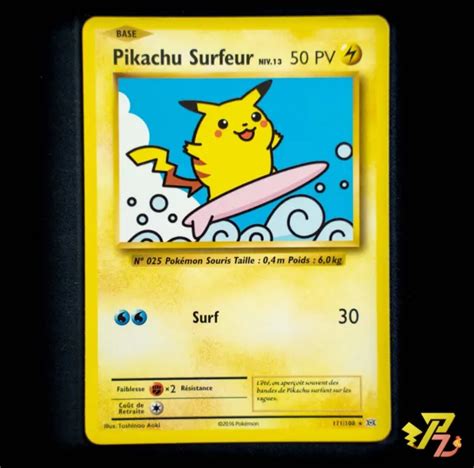 CARTE POKÉMON PIKACHU Surfeur 111 108 Xy Evolutions Fr Nm EUR 8 95