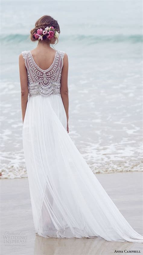 10 More Beach Wedding Gowns For The Second Time Around