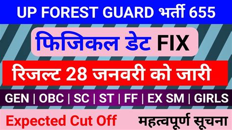 Up Forest Guard Latest News Today । Up Forest Guard Cut Off 2022 । Up