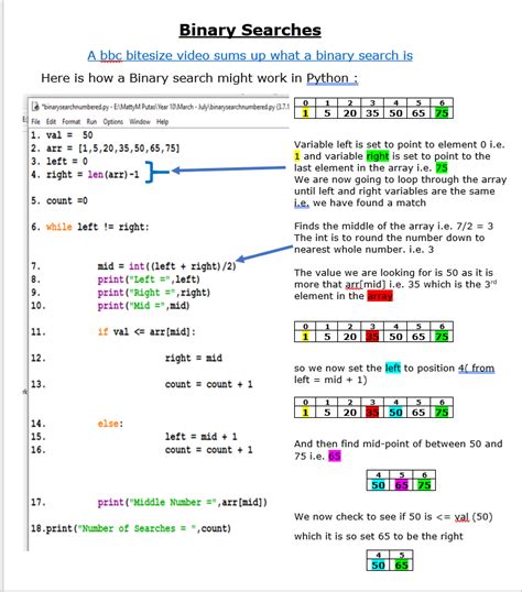 Binary Search In Python A Simple Practical Explanation Teaching Resources