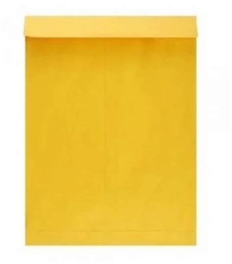 Customizable Paper 50 Pcs Laminated Envelopes Yellow Readymade Size