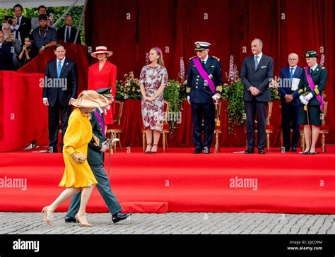 Brussel Belgien 21st July 2022 King Filip And Queen Mathilde Of