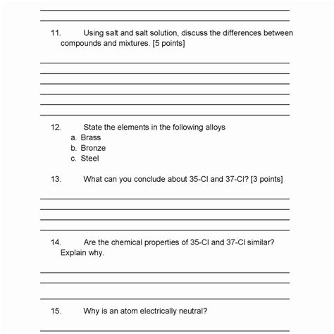 Separation Of Mixtures Worksheets Answers