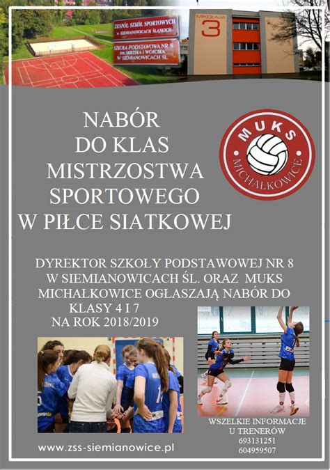 Nabór do klasy 4 i 7 mistrzostwa sportowego na rok szkolny 2018 2019