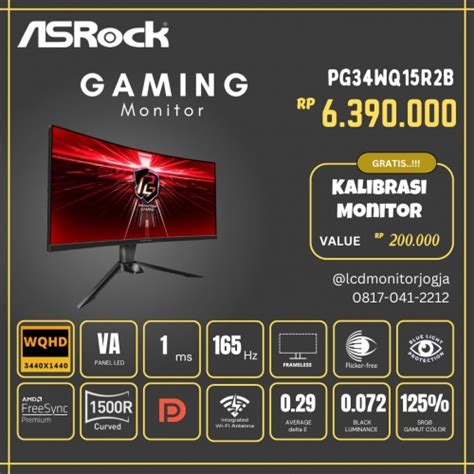 ASROCK PHANTOM GAMING PG24WQ15R2B ULTRAWIDE WQHD