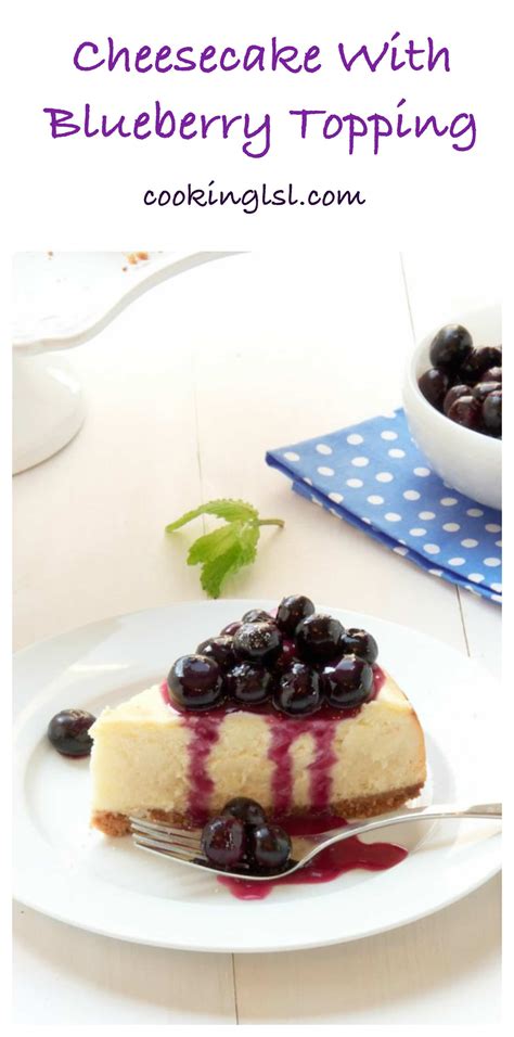 Cheesecake With Blueberry Topping