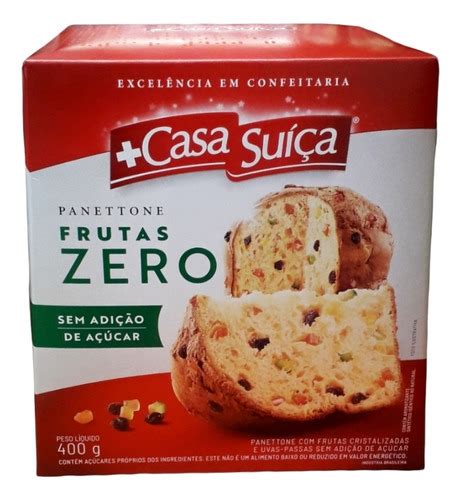 Panettone Frutas Zero Adição De Açúcar Casa Suíça 400g MercadoLivre