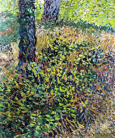 undergrowth ii  vincent van gogh  painting  vincent van gogh