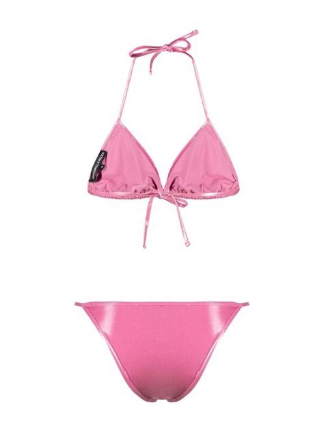 Buy Antonella Rizza Stella Laminated Bikini Set Pink At Off