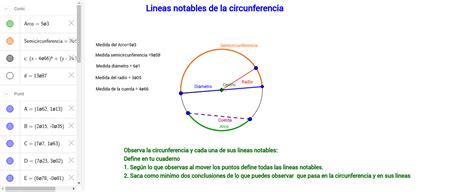 Rectas Notables Del Circulo Prodesma