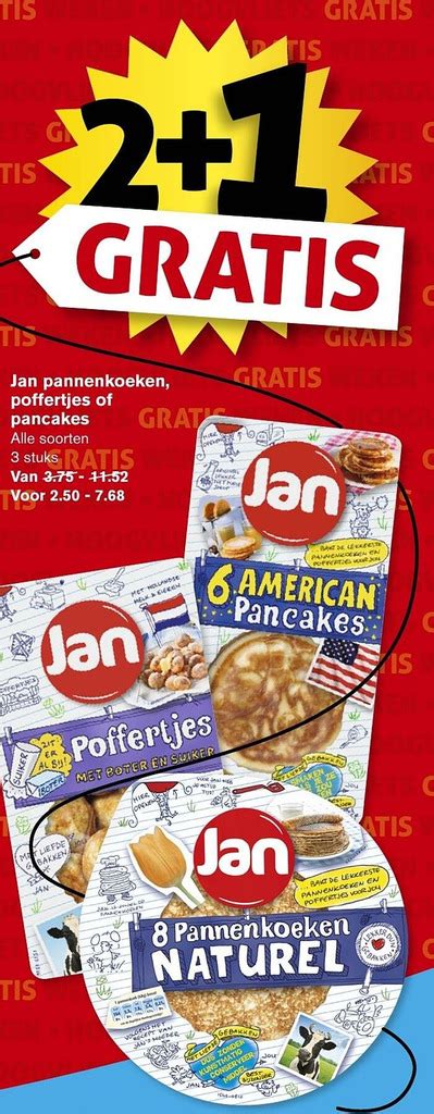 Jan Pannenkoeken Poffertjes Of Pancakes Aanbieding Bij Hoogvliet