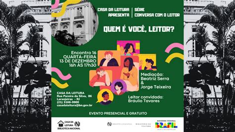 Casa Da Leitura Convida Conversa O Leitor Quem Voc Leitor