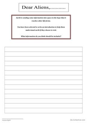 Alien English Esl Worksheets Pdf Doc