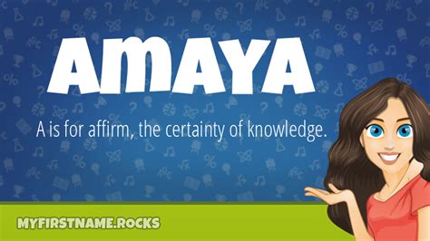 Amaya First Name Personality And Popularity