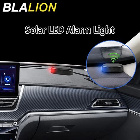 BLALION Fausse Lumi Re De S Curit Solaire Pour Voiture Alarme Num Rique