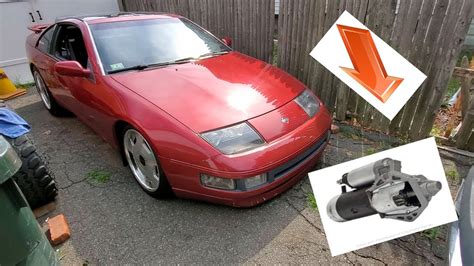 How To Remove A Nissan 300zx Starter In Less Than 5 Minuets Youtube