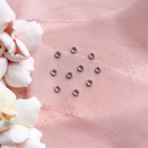 Разделители бусин 4х2 мм, родиевые 10 штук Р035 - купить по низкой цене ...