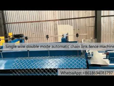 Double Wire Double Moulds Chain Link Fence Machine YouTube