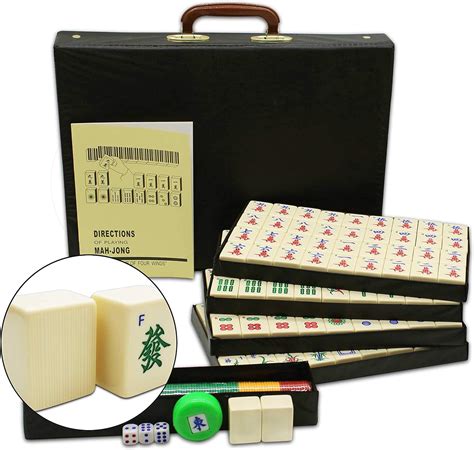 Buy Mose Cafolo Chinese Mahjong X Large 144 Numbered White Ivory Color