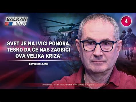 INTERVJU Davor Kalajžić Svet je na ivici ponora teško da će nas