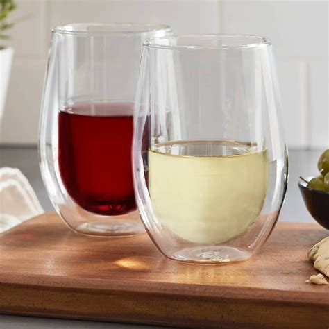 Double Wall Glass Tumblers 35492 Iwa Wine Accessories