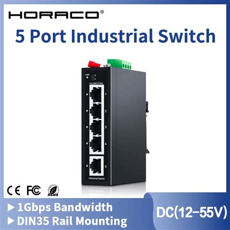 Horaco Port M Industrial Switch Mbps Din Rail Base T