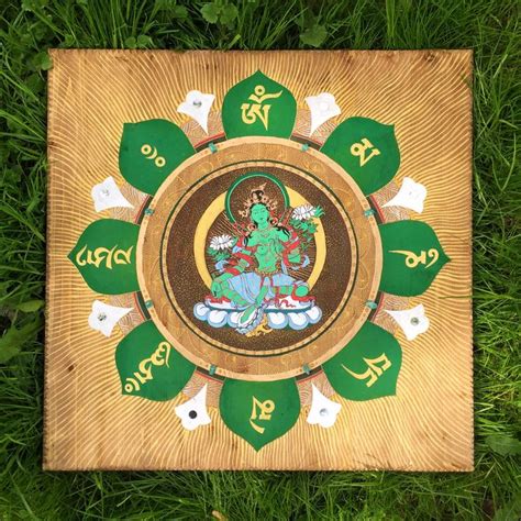 Green Tara Tata Mandala Buddha Art Mandala Buddha