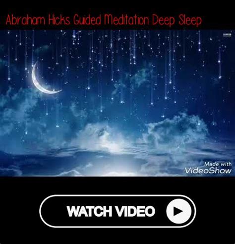 Abraham Hicks Guided Meditation Deep Sleep | Guided meditation ...