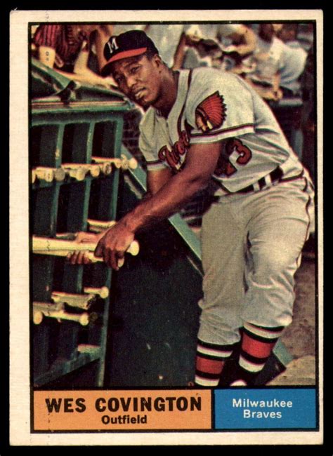 Amazon Topps Wes Covington Milwaukee Braves Baseball