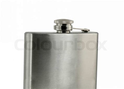 whiskey flask isolated | Stock image | Colourbox