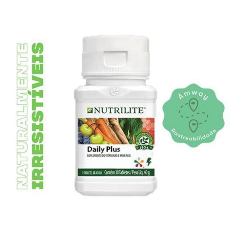 Multivitamínico Nutrilite Daily Plus 30 tabletes Vitaminas e