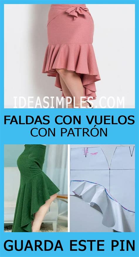 Faldas Con Vuelos Con Patr N In Shirt Sewing Pattern Skirt