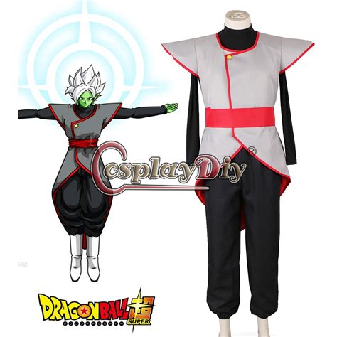 Cosplaydiy Dragon Ball Super Fusion Zamasu Cosplay Costume For Adult,