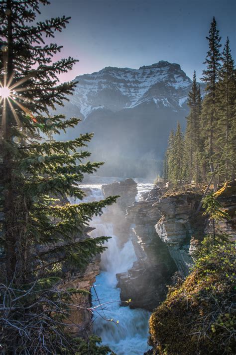 Expose Nature Athabasca Falls Alberta Canada Oc 1825x2738