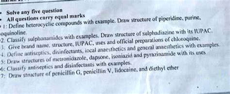 SOLVED: Draw the structure of purine.