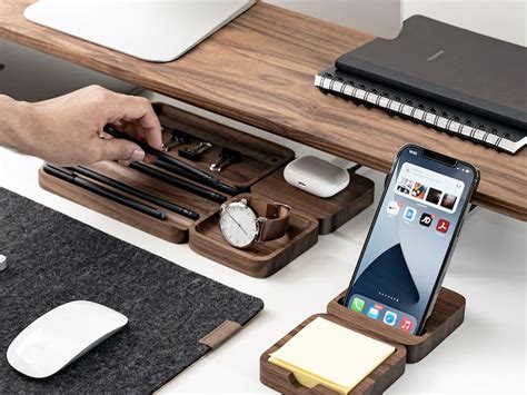 Oakywood Oakyblocks Pen Tray Walnut Pennenbakje