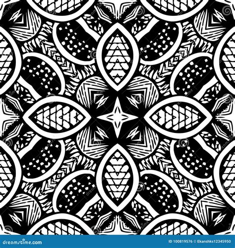 Vector BLACK And WHITE PATTERN DESIGN Stock Vector Illustration Of