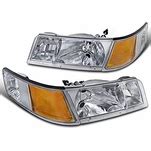 Mercury Grand Marquis Cougar Oe Style Replacement Crystal Headlights