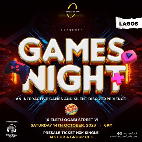 Lagos : Game Night - Oct 14th - HouseOfOni
